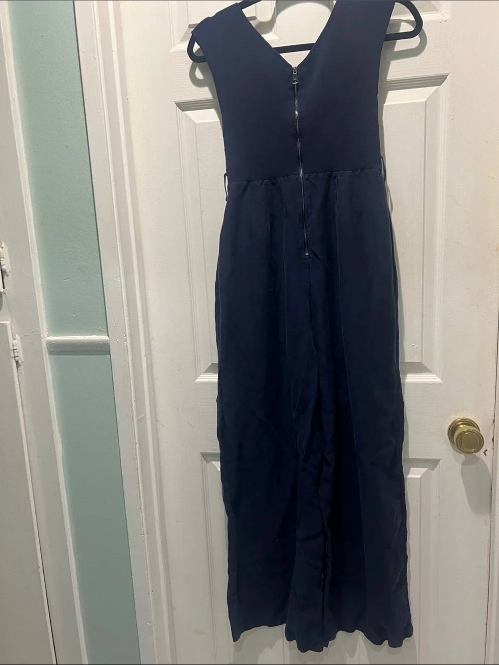 Ted Baker Navy Sleeveless Wide-Leg Jumpsuit - Picture 4 of 10